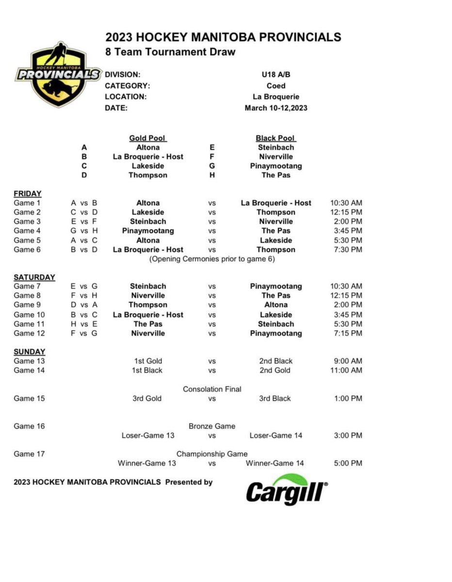 Counting down until we welcome the 2023 Hockey Manitoba U18 A/B Provincials here in La Broquerie! #HMProvincials