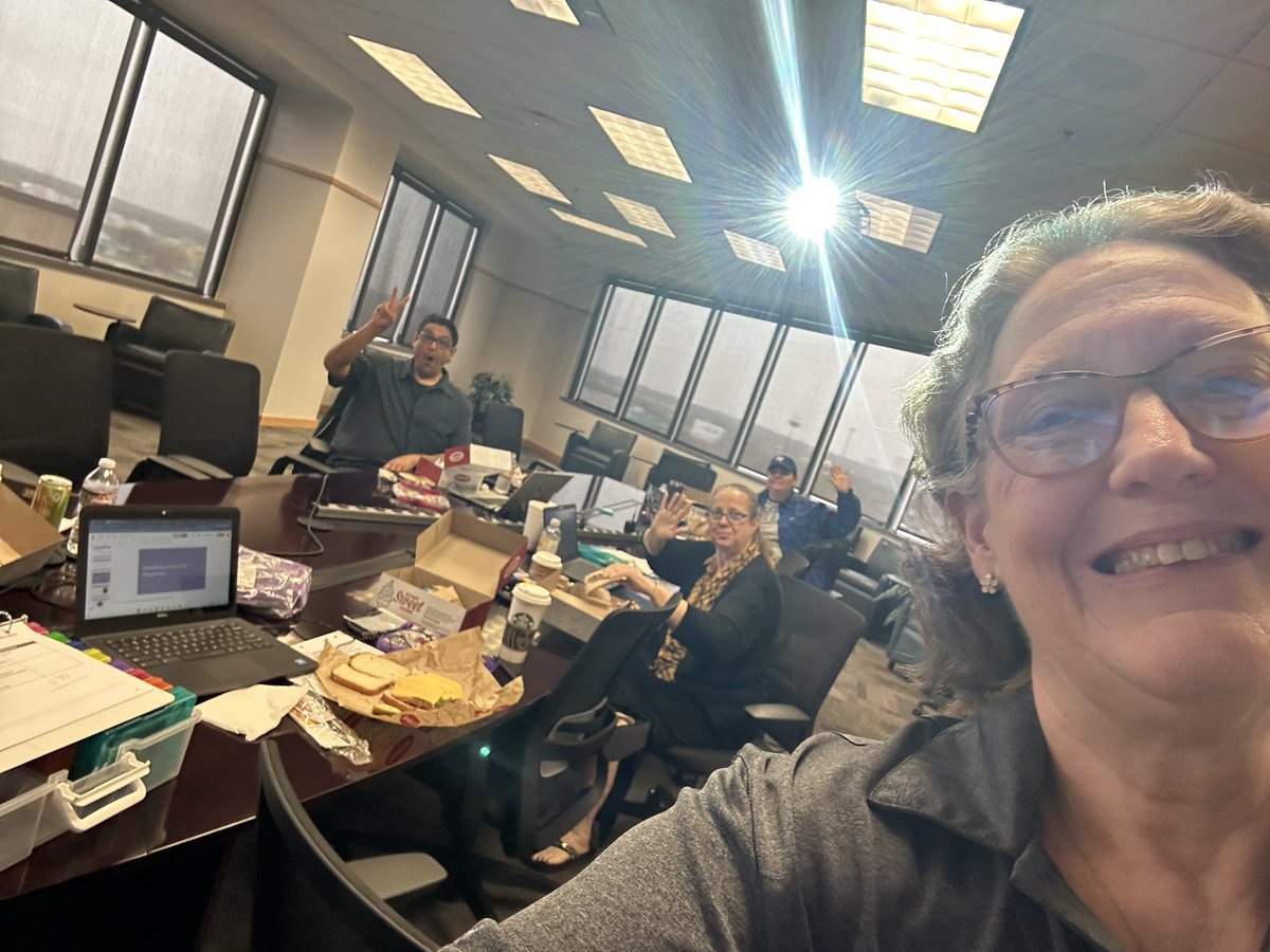 Had a great final meeting of our @TeachCode #CSDiscoveries cohort today with training partner @SmileyBantam Forgot to take pictures except while we were eating lunch. Tons of hands on experience with @adafruit #CircuitPlaygroundExpress to end our year @weteachcs @ESCRegion20