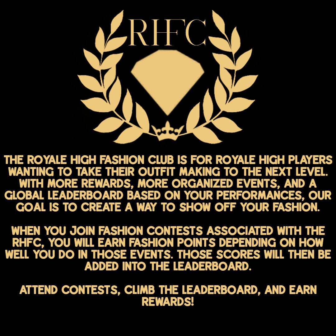 Introducing the ROYALE HIGH FASHION CLUB

Attend contests, climb the leaderboard, and earn rewards!

#royalehigh @rhfashionclub