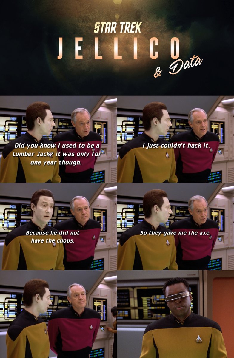Wood you believe it? #StarTrek #JellicoTrek