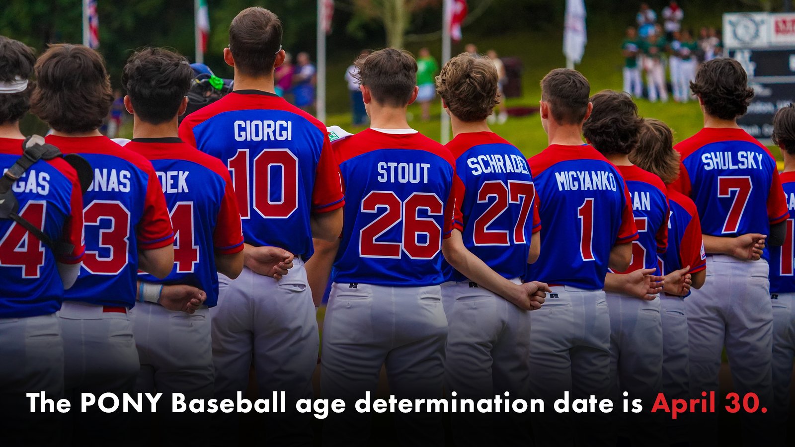 PONY World Series on Twitter "The PONY Baseball age determination date