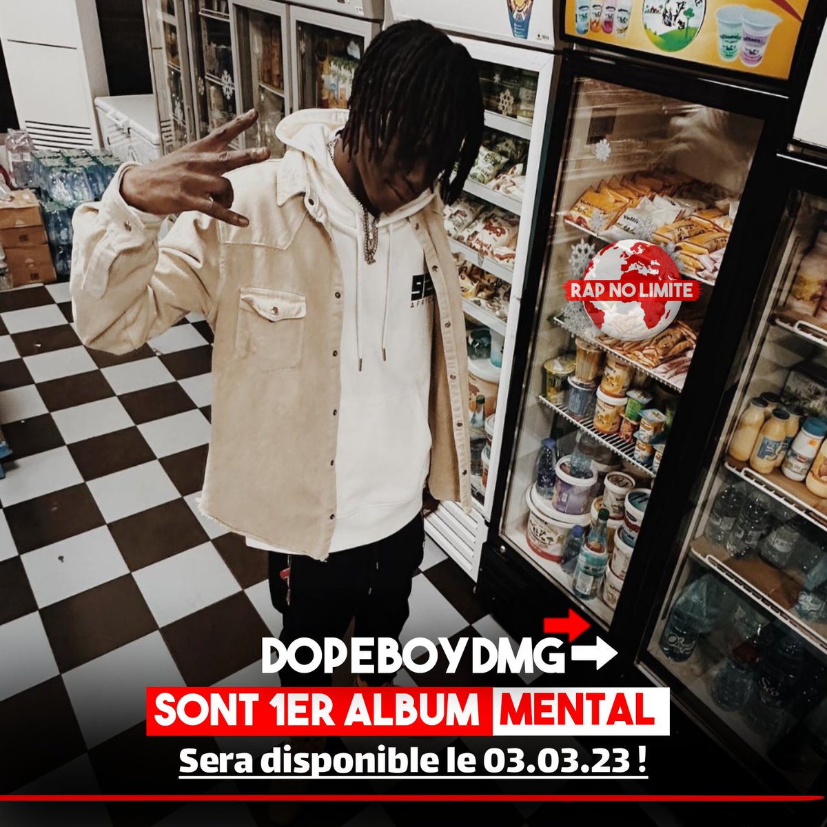 rapnolimite's tweet photo. @Dopeboydmg
Mon 1er album « MENTAL » disponible le 03.03.23 🏴‍☠️

🖼: @marion_nve @hussein.dembel.sow https://t.co/zgPw1g3zIr