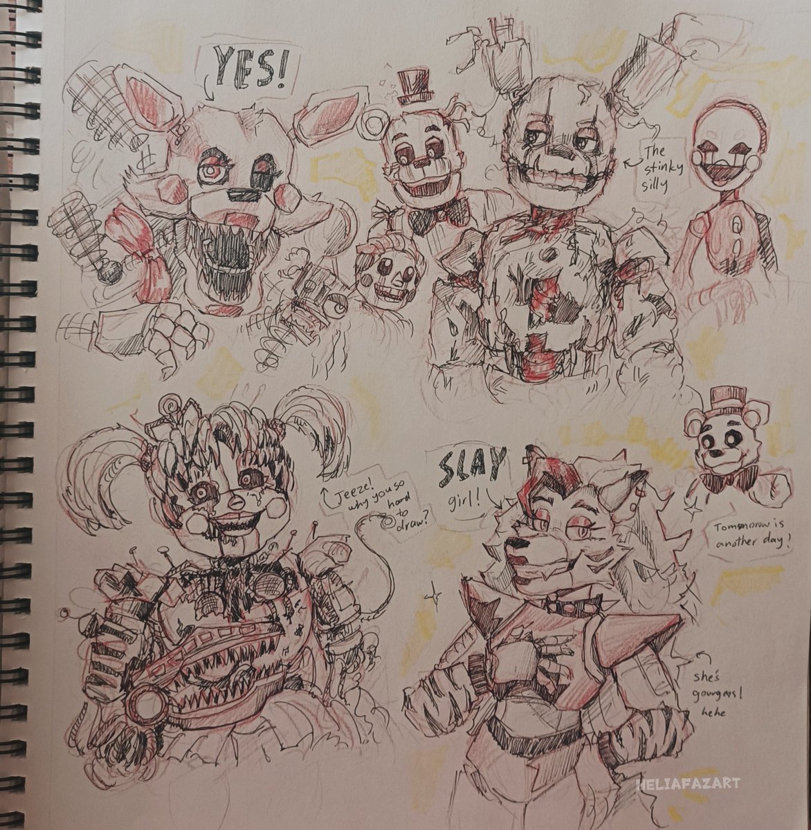 Warmup doodles :,D
#FNAF #scrapbaby #springtrap #manglefnaf #roxannewolf