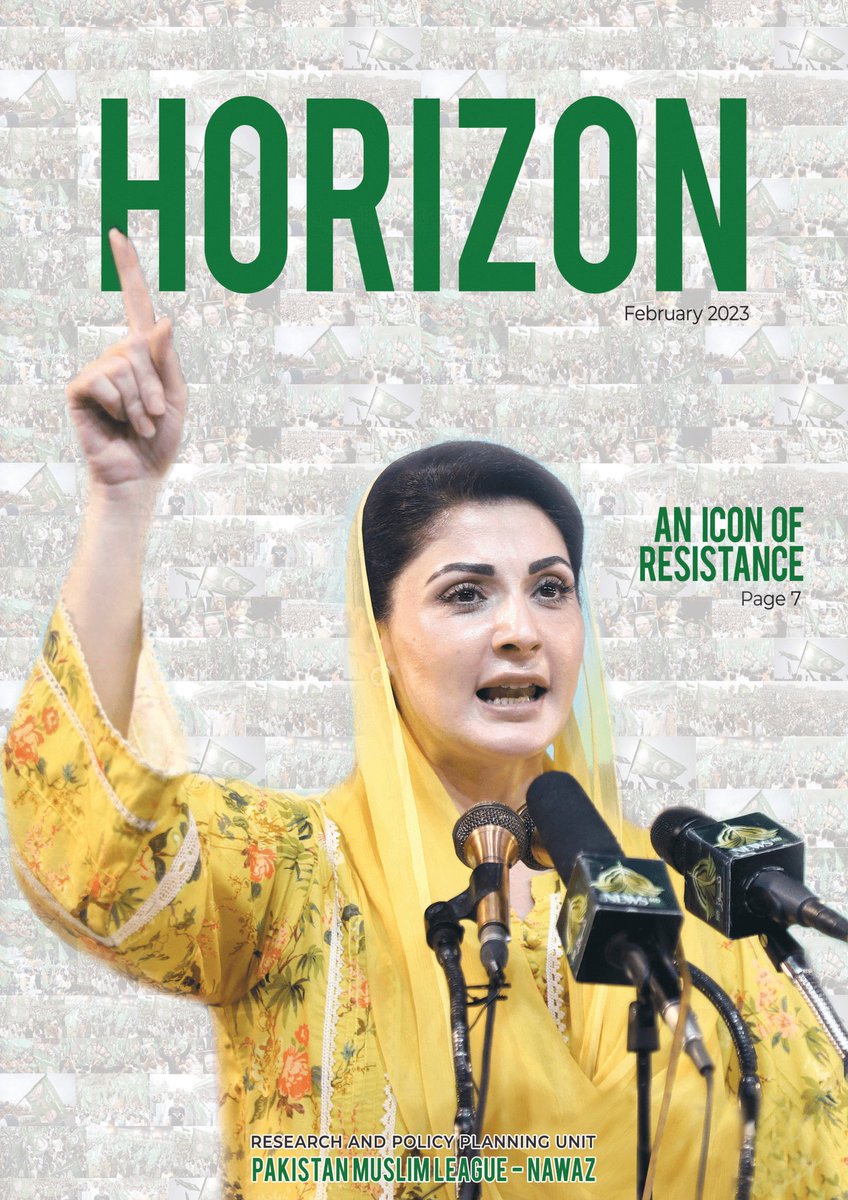 An icon of resistance -  February 2023 ISSUE is Out Now

Subscribe To Our Newsletter: horizonedition.com/subscribe/ 
Download Your Copy Now: horizonedition.com/download/horiz… 
Website: horizonedition.com

#horizonpmln #PMLN #horizonmagazine #horizonEdition #maryumnawaz #ThinkForPakistan🇵🇰