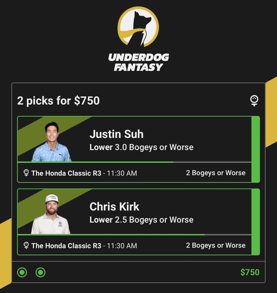 1Finally_Famous's tweet photo. LETS GOOOO‼️BOTH SLIPS IN THE BANK ✅✅

LIKE &amp; RT “THIS POST” I’ll pick and post a $25 winner in 20 minutes. 

NOTIFICATIONS ON IF YOU LIKE FREE MONEY💰💰🫡 #prizepicks #underdogfantasy #GamblingTwitter #win #PGA #sportsbettingtwitter https://t.co/xIaqNle93j