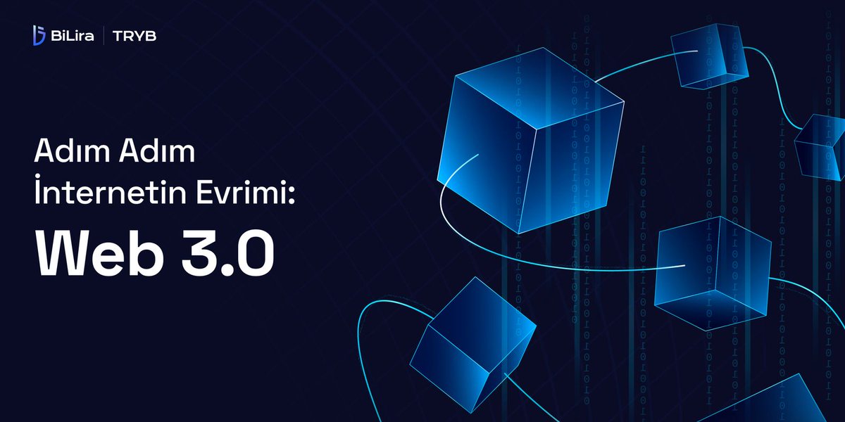 Sürekli gelişen internet teknolojisi, yaklaşık 30 yıllık bir evrim süreci geçirdi.

Statik deneyim sunan Web 1.0 ve sosyal medya ile gelen Web 2.0’ın ardından #Web3.0, potansiyeliyle herkesi heyecanlandırıyor.

Geleceğin internet dünyasını incelemek için 👇bilira.co/blog/adim-adim…