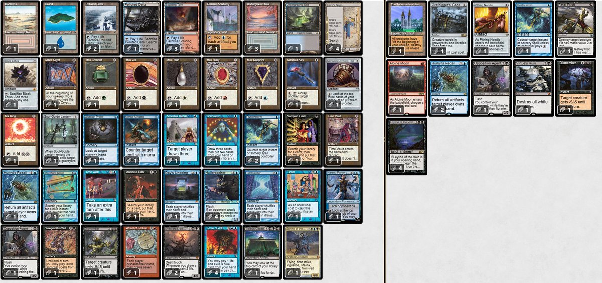 Top 8 At Vintage´s Showcase Challenge, the deck seems very strong and funny. we will play for the Glory!!