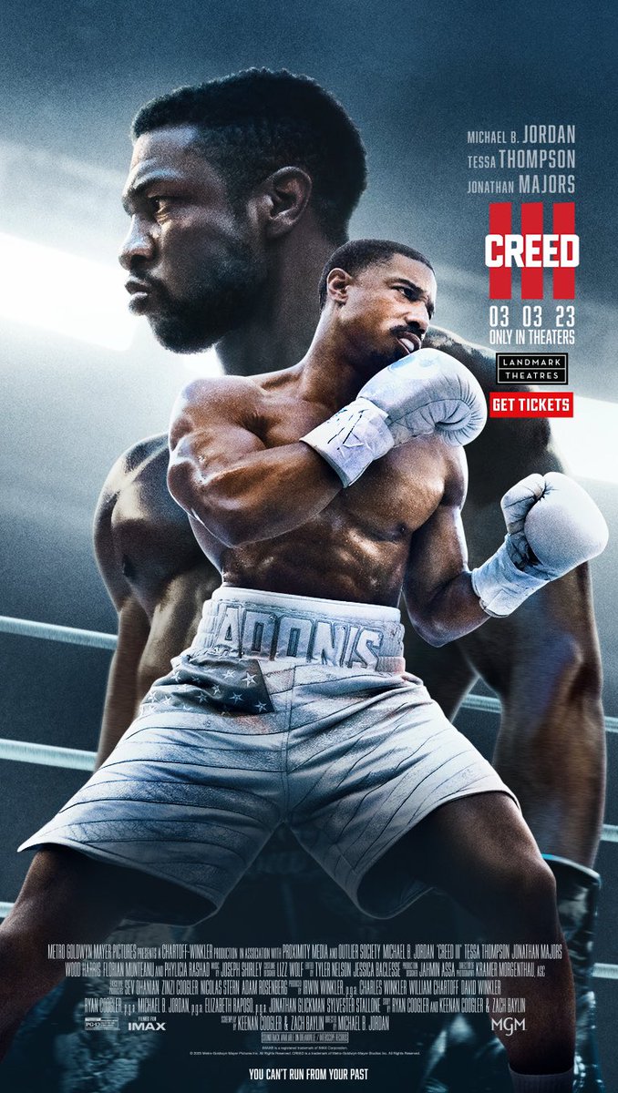 Creed III 💪🏾🥊

Opening weekend Thurs. 3/2 at @orientaltheatremke w/ screenings at 7pm &amp; 9:45pm

Come watch this action-packed film in a historic, world-class venue 😎🍿🥤

Advanced tix are now mkefilm.org/oriental-theat…

#BlackLensMKE #CREEDIII #MichaelBJordan #jonathanmajors