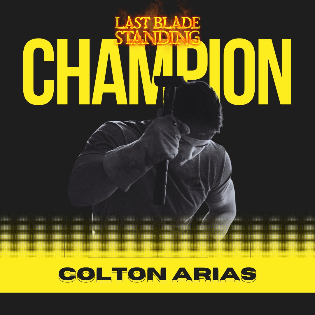 brutedeforge's tweet photo. Congratulations to Colton Arias on being crowned the champion of Last Blade Standing! We recently had the honor of speaking with Colton. Check out our interview at the link below! @lastbladestand1 #brutedeforge
https://t.co/1oUHaBdeuT https://t.co/HPDKSi85aN