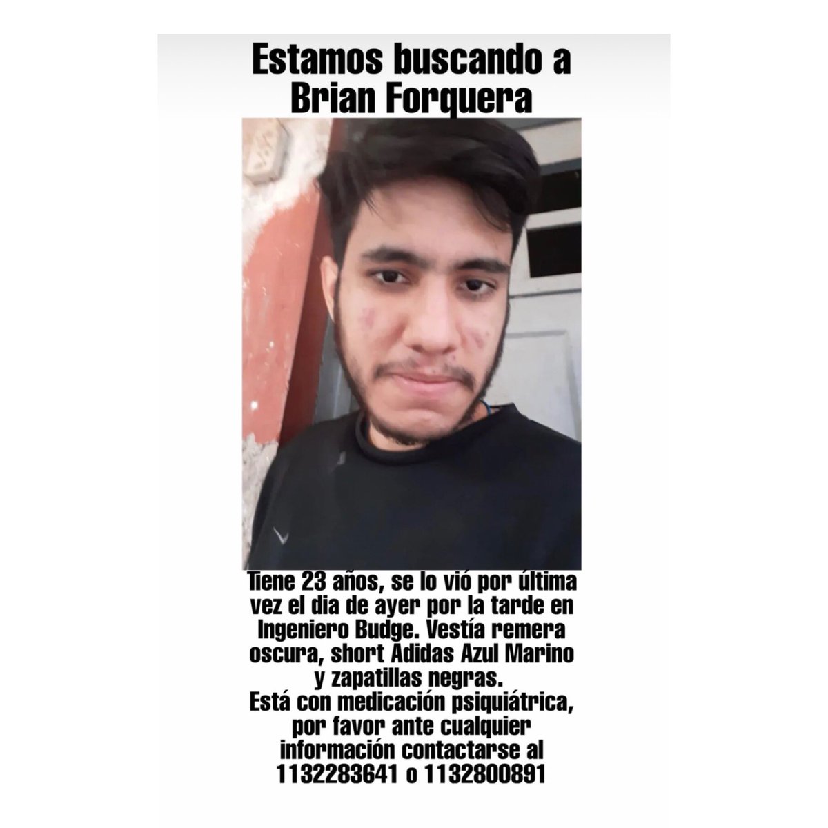 MaSOLespinola's tweet photo. Por favor me ayudan a difundir!? 🙏🏻
#lomasdezamora #ingenierobudge https://t.co/NWBgpZ52J6
