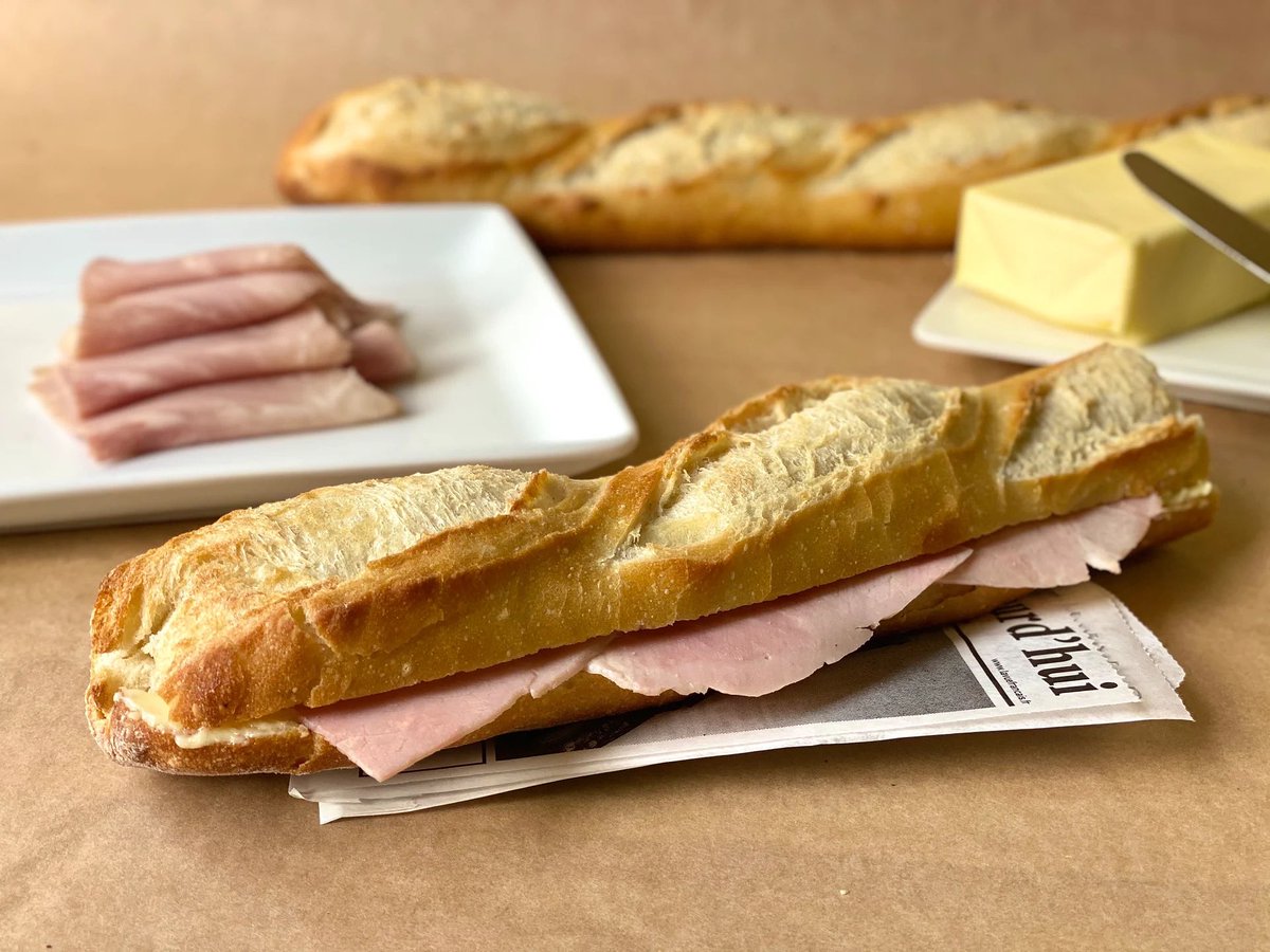 FrenchBoard's tweet photo. ⚠️10% OFF ALL BUTTER Tuesday, Feb 28!
Why is #Frenchbutter so good?
➡️Higher fat percentage = richer butter 😋🧈
➡️Added cultures = more flavorful ✨🤤
📍Come buy butter and pick up your free #JambonBeurre sandwich made with @PabadeBakery baguette & @3PigsPate Jambon de Paris https://t.co/rghuXjw3OK