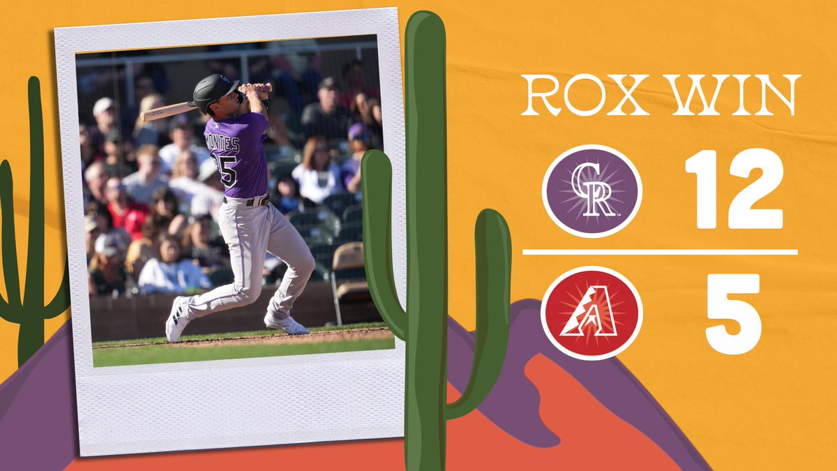 Rockies's tweet photo. First desert dub 🌵 https://t.co/zQRgxa883z