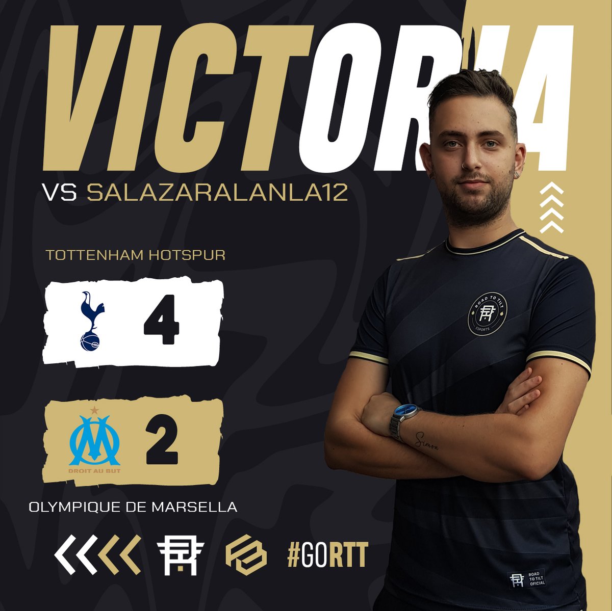 rttesports's tweet photo. Resultados de las 4 fechas de 6 de este fin de semana

FECHA 13 VS MARSELLA: VICTORIA 4-2
FECHA 14 VS RB LEIPZIG: DERROTA 2-1
FECHA 15 VS AS ROMA: VICTORIA 6-1
FECHA 16 VS FC PORTO: VICTORIA 6-0

Proximos rivales: Villarreal CF y Liverpool

#GoRTT #FIFA23 @FernandoBrizzio https://t.co/kLs8APEfeL
