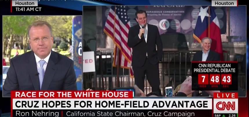 RonNehring's tweet image. 7 years ago today appearing on CNN for @tedcruz. #CruzCrew
