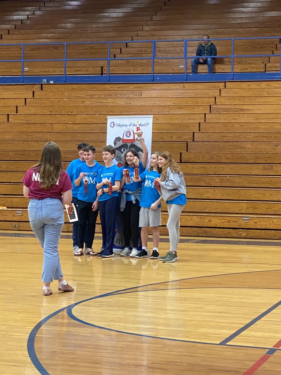 WCDS_Lower's tweet photo. Lots of creative thinking and collaborative problem solving at today’s Odyssey of the Mind Northern and Western regional tournament in Marion, NC. #WCDSWildcats took home lots of top finishes and are going to States on March 25! Go Cats! 🐾🏆#WCDSCreativity https://t.co/LsJDqk5a8a