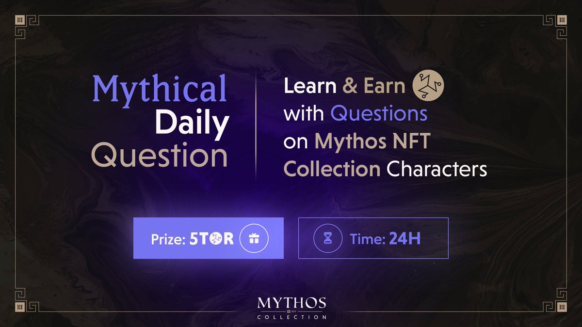 Mythos Collection (by Hector Network) (@mythos_hec) on Twitter photo ๐ Mythical Daily Question ๐
Gorgons are well-known monsters in Greek mythology.
โ How many Gorgons are usually mentioned? ๐ค
To win ๐
1๏ธโฃ Follow <a href="/Mythos_HEC/">Mythos Collection (by Hector Network)</a> 
2๏ธโฃ โค๏ธ+RT
3๏ธโฃ โ๏ธ๐
#Giveaway #NFTcollection #NFTs ๐ Mythical Daily Question ๐
Gorgons are well-known monsters in Greek mythology.
โ How many Gorgons are usually mentioned? ๐ค
To win ๐
1๏ธโฃ Follow <a href="/Mythos_HEC/">Mythos Collection (by Hector Network)</a> 
2๏ธโฃ โค๏ธ+RT
3๏ธโฃ โ๏ธ๐
#Giveaway #NFTcollection #NFTs
