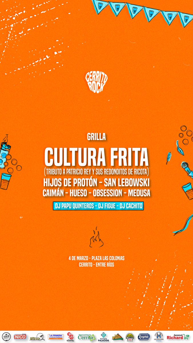 BonziLautaro's tweet photo. @CerritoRock Sábado 4 de marzo, los esperamos 🤜🤛 https://t.co/3ii4n6XDWE