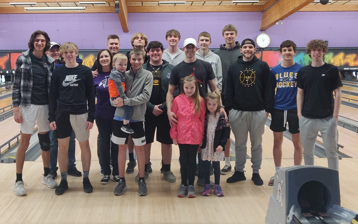 Pacific Basketball (@pacifichoops) on Twitter photo Had the chance today to visit the bowling alley for some Team Bonding before Districts! A lot of fun had by all and <a href="/Jack_Meyer6/">Jack Meyer</a> led the way with a high score of 226. Special thank you to <a href="/WestCoLanes/">West County Lanes</a> for hosting us and Coach <a href="/cow_cory/">Cory Cowsert</a> for setting up the event! #RollTribe Had the chance today to visit the bowling alley for some Team Bonding before Districts! A lot of fun had by all and <a href="/Jack_Meyer6/">Jack Meyer</a> led the way with a high score of 226. Special thank you to <a href="/WestCoLanes/">West County Lanes</a> for hosting us and Coach <a href="/cow_cory/">Cory Cowsert</a> for setting up the event! #RollTribe