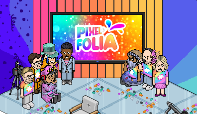 pixelplushb's tweet photo. A nossa equipe já está preparada para a #PixelFolia que acontecerá logo mais, às 21 horas pelo horário de Brasília, na Pixel TV, no YouTube.
📌Escola a desfilar: Império da Formiga
⏰Hoje, às 21hBR
🎥Transmissão completa em nosso YouTube
#habblet https://t.co/jPR00Jmolc