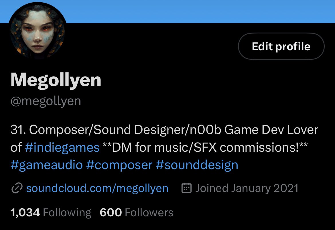 🎉Thanks for 600 followers everyone!! :) 

The indie game community has been constant source of inspiration and motivation. Thank you 🙏

I’m going to try to upload more #gameaudio content here soon! Possibly even some #gamedev and #pixelart stuff!!

#indiegames #composer