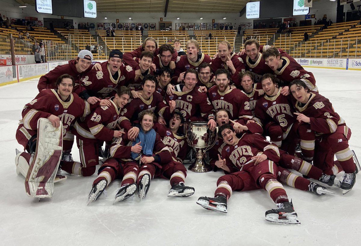 DU_Hockey's tweet photo. 3 trophies down. 2 to go. 

#GoPios https://t.co/luRr0wp0HF