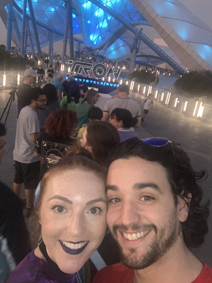 Bout to try the Tron ride! I’m so excited!!!