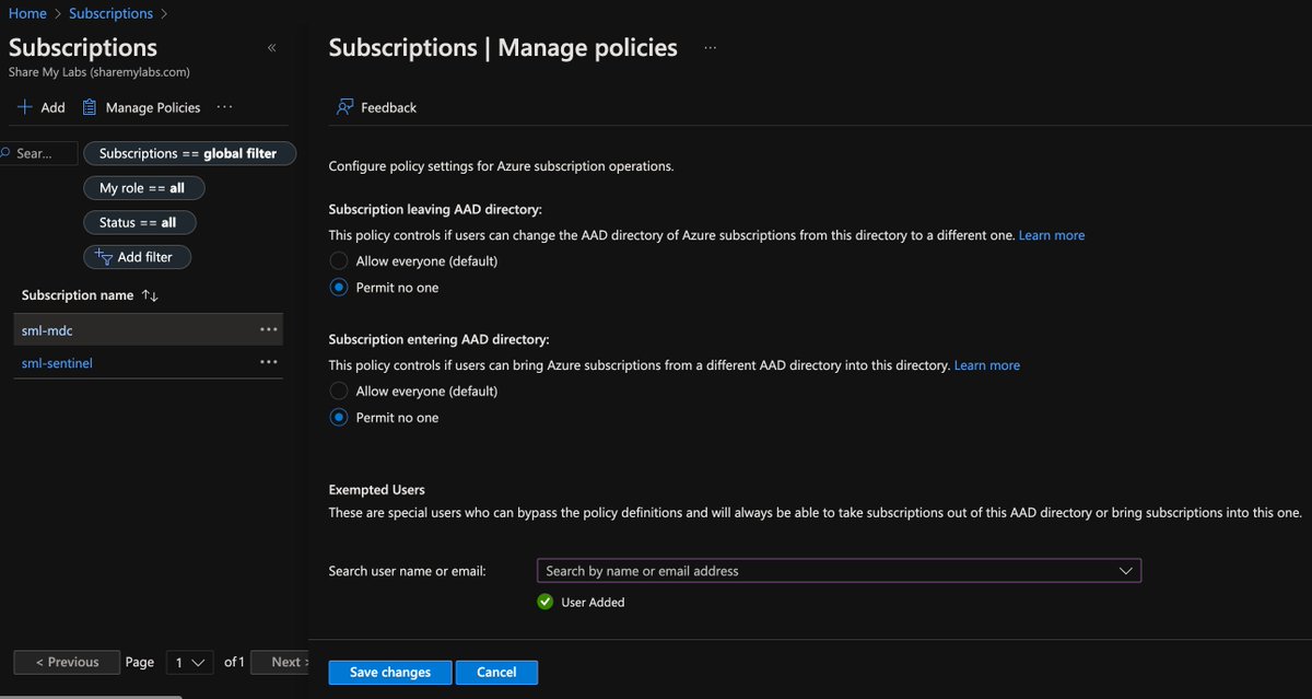 Azure - Securing Subscriptions