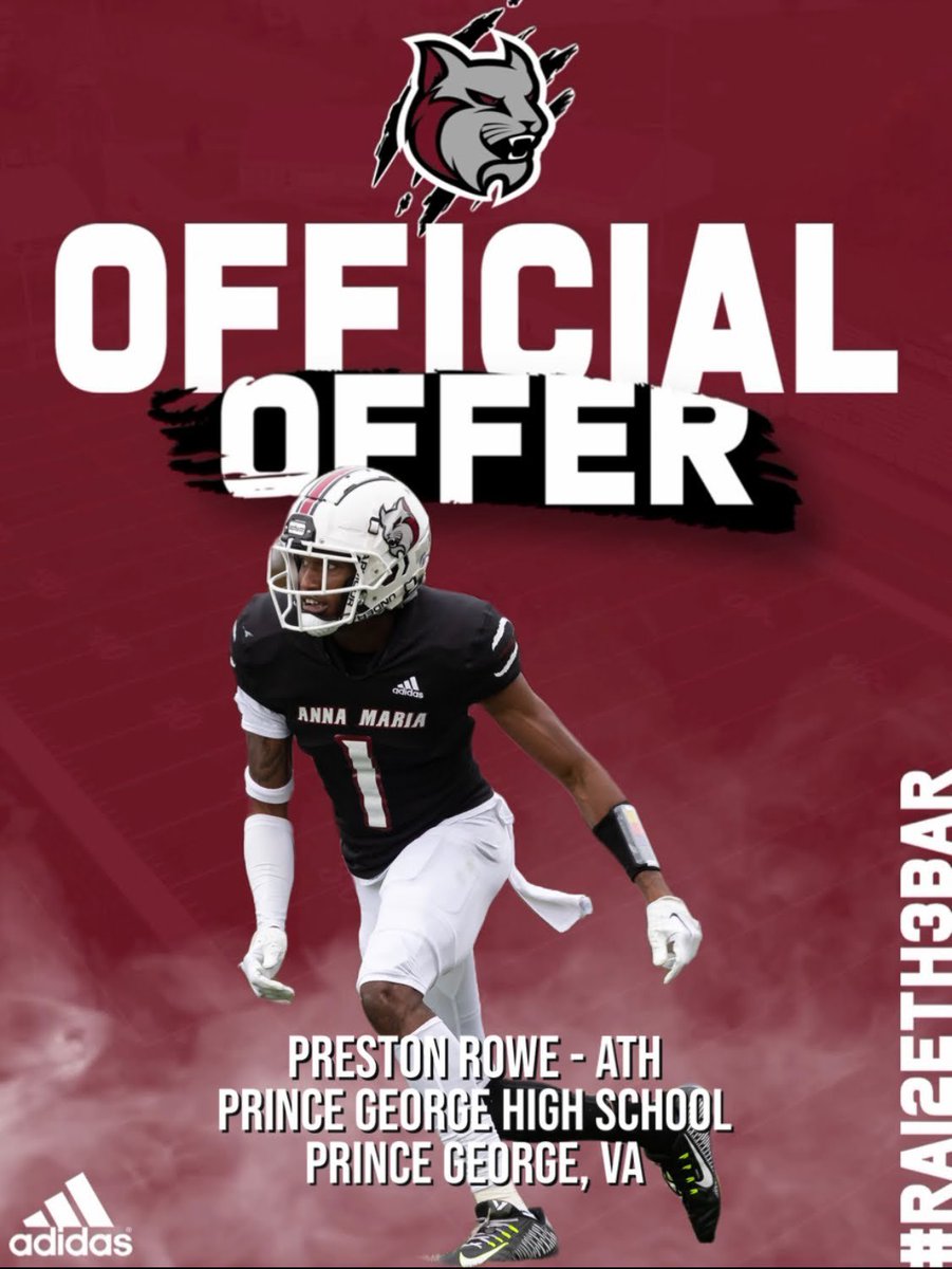 PrestonRowe18's tweet photo. Blessed to recieve my first offer from.      AGTG#1.    @AMCAT_Football @Coach_Thayer https://t.co/wGoTX1yHJ4