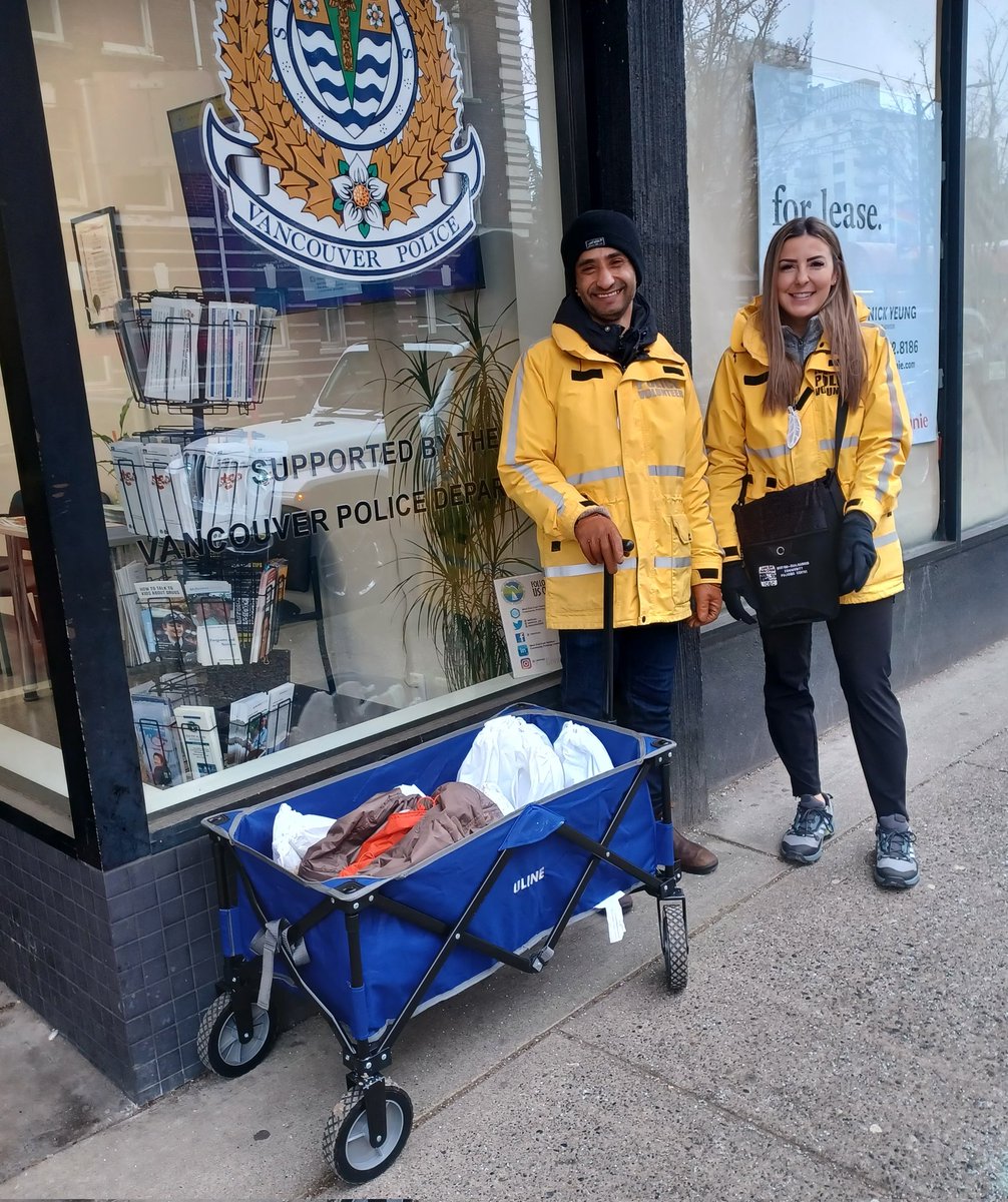 #BePrepared may be the Girl Scout motto, but we live it too! We knew cold weather was coming, so we made more cold weather kits to hand out. We also have a few jackets #donationd and new gloves. #coldsnap #VanCommunityPolicing