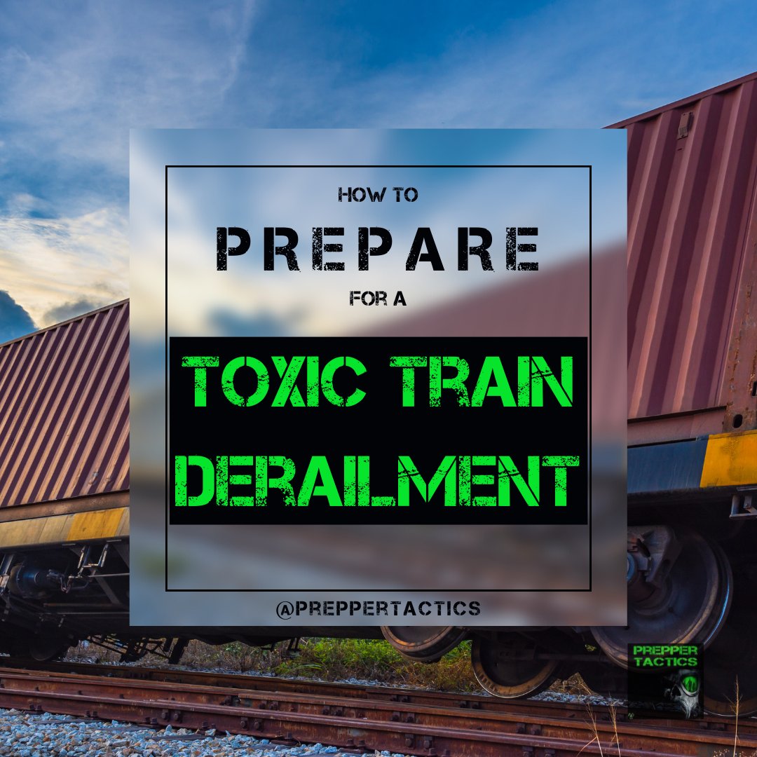 PrepperTactics's tweet photo. Don't be caught off-guard in case of a train derailment with a toxic gas release! 
 tips &amp; advice to help you stay prepared &amp; safe in such emergencies.

Link: https://t.co/mOvONBWiZK

#trainderailment #toxicgasrelease #emergencypreparedness #bugoutbag #safetytips #expertadvice https://t.co/YPPPqYYFrB