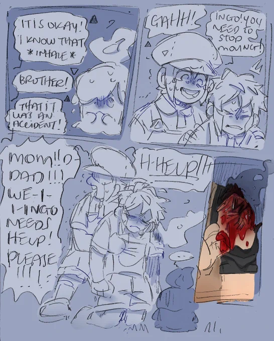 tw burn 
how ingo got his shoulder scar #februwhump #submas 