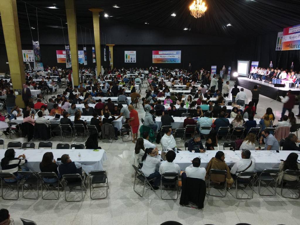 pueconmarcelo's tweet photo. Gracias a todos los asistentes por mostrarnos sus propuestas y juntos transformar a México y Puebla #ConMarceloSí https://t.co/8Gv0z33xk0
