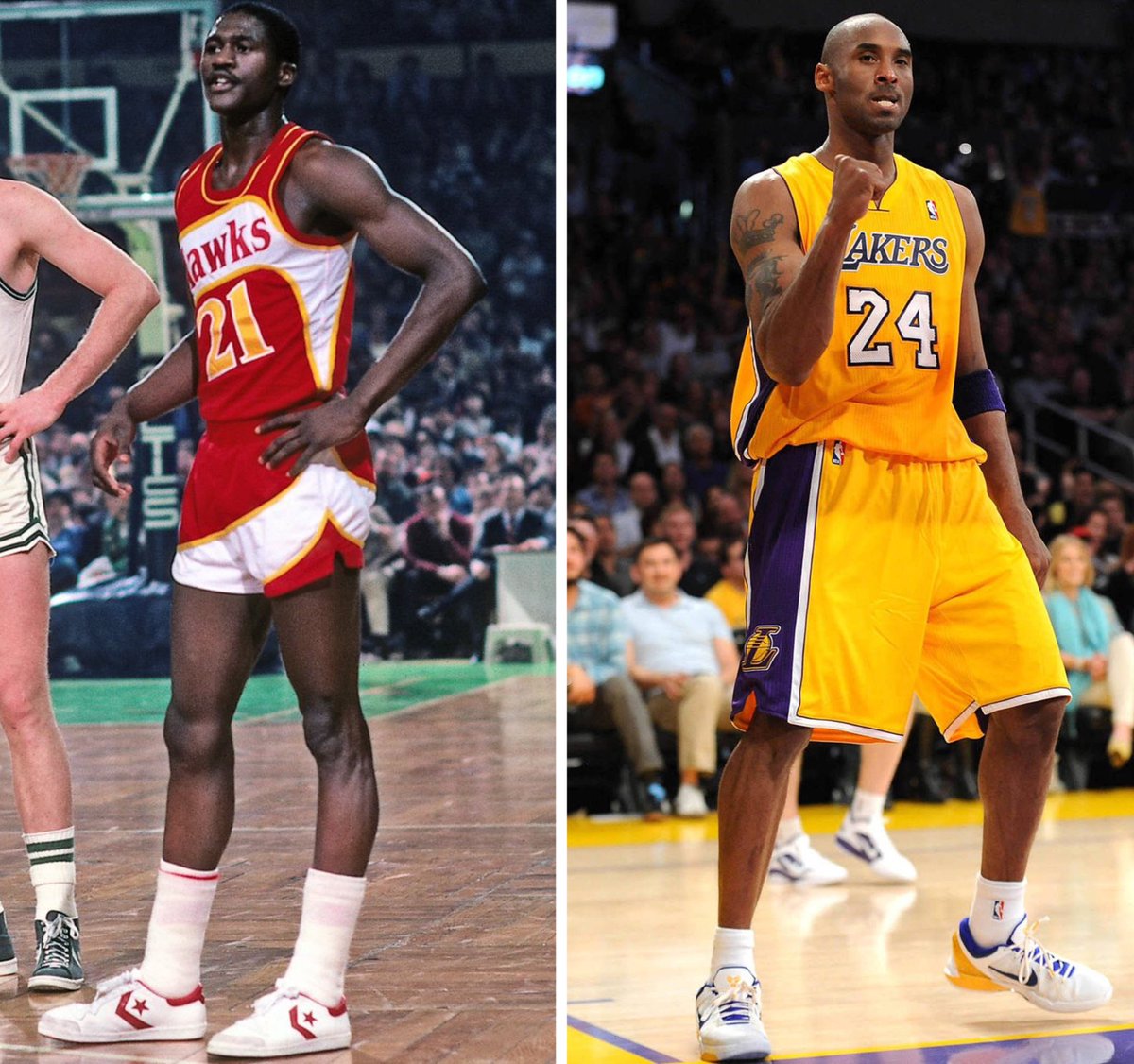 SaycheeseDGTL's tweet photo. Dominique Wilkins on the only player who should be compared to Michael Jordan in the GOAT debate:

"Kobe Bryant.. people who played against Kobe, they know.” https://t.co/LZvvMwD9ub