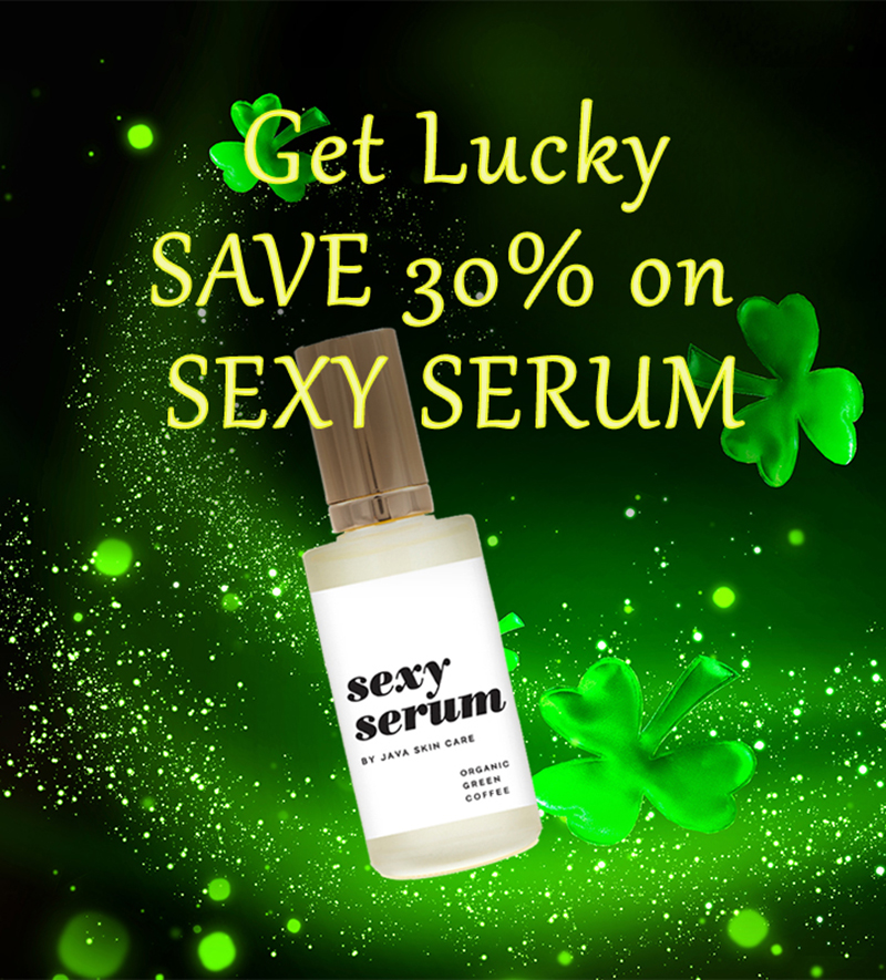 JavaSkinCare's tweet image. 🍀GET LUCKY this St. Patrick’s Day with JAVA’s Sexy Serum! - eepurl.com/ilhO-X