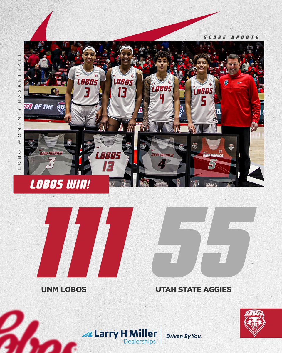 ✋ wins in a row and couldn't have written the script any better.

7 players in double figures including all 4 seniors.
#GoLobos