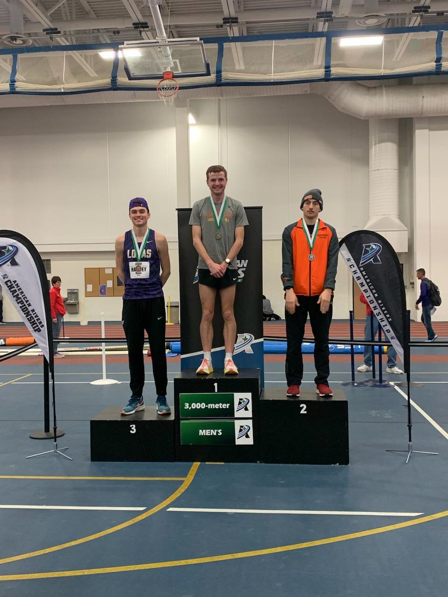 Spencer Moon wins his 2nd race of the ARC Championships. He wins the 3K in 8:19.11 and sets a new facility record!