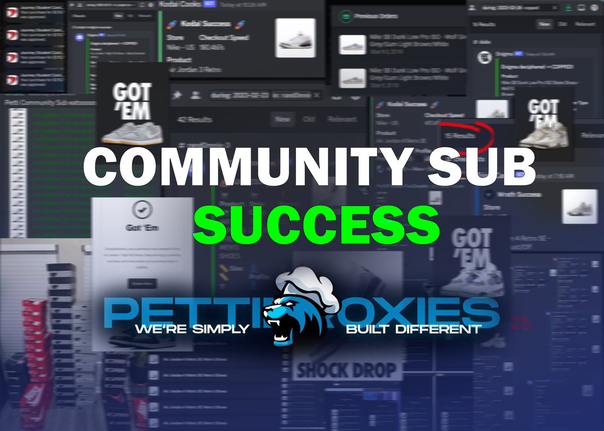 PettiProxies (@pettiproxies) on Twitter photo Our newest product “Petti community Subnet” has been SMOKING 💨💨since launching 2 weeks ago! Join up and purchase the subnet for as low as $102 for 254 isps!
RT 🔄
Follow ➡️ <a href="/PettiProxies/">PettiProxies</a>
Tag 2 friends who need to cook Nike.
Winner will win 25 pack of SNKRS ISPs Our newest product “Petti community Subnet” has been SMOKING 💨💨since launching 2 weeks ago! Join up and purchase the subnet for as low as $102 for 254 isps!
RT 🔄
Follow ➡️ <a href="/PettiProxies/">PettiProxies</a>
Tag 2 friends who need to cook Nike.
Winner will win 25 pack of SNKRS ISPs