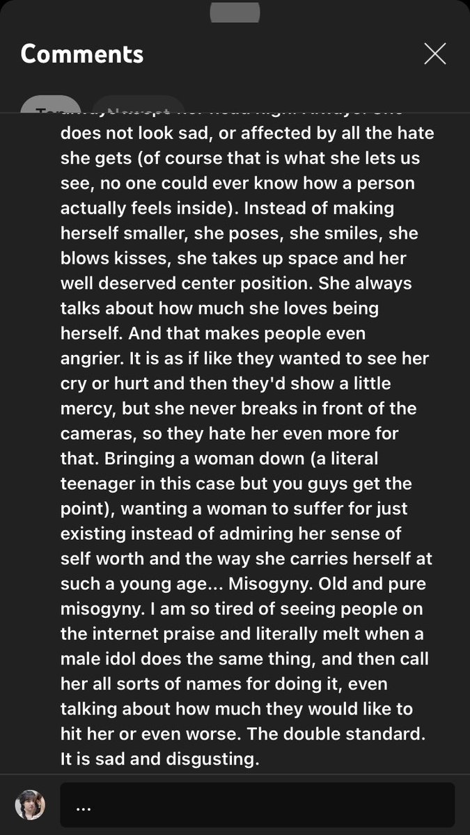 Y'all hate Wonyoung because she's the center and she leans into it, y'all hate that she's an it girl and she embraces it. Women shouldn't have to lower their heads and shit their mouths because it makes you uncomfortable.