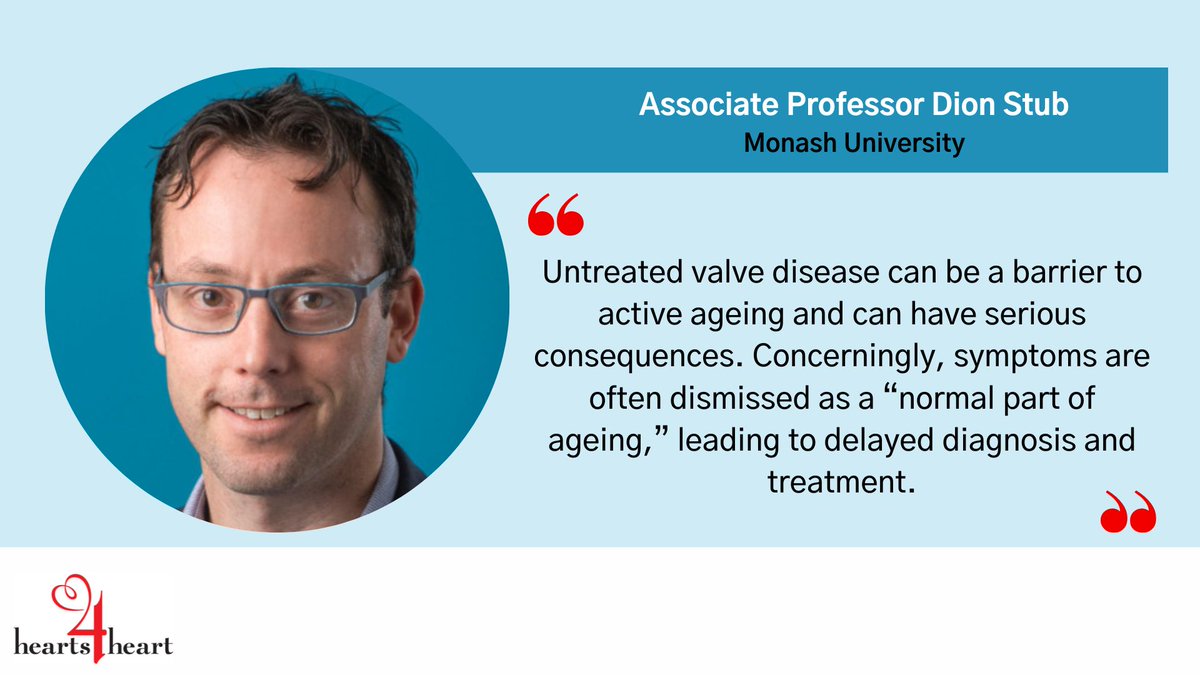 Over 250,000 Australians are living with heart valve disease without realizing it. This #HeartValveDiseaseAwarenessWeek, Feb 20 – 26, A/Prof Dion Stub from <a href="/MonashUni/">Monash University</a> is urging everyone to watch for symptoms, including chest tightness. Learn more: loom.ly/yJ9gMUA