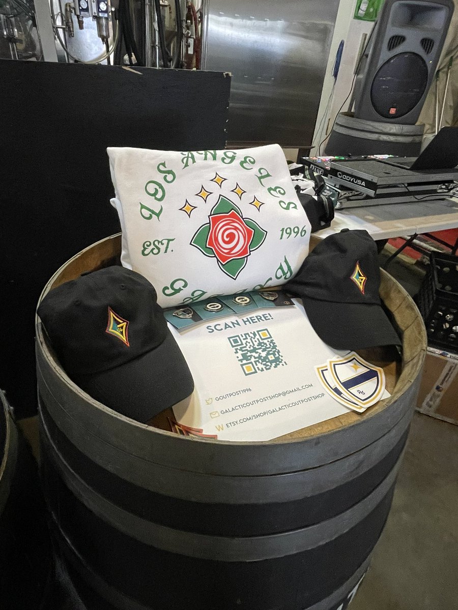 GOutpost1996's tweet photo. We out here @AbsolutionBrew! Stop by, check out some of the merch, grab a beer and chill with fellow G’z! #Lagalaxy https://t.co/b9Dc0eJoAy