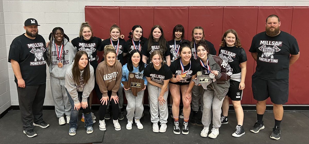 The Millsap Lady Bulldogs with a school record breaking finish! Region 6 3A DII Championship Results Below. Congrats ladies! On to STATE!!! <a href="/coachb07/">Will Bass</a> <a href="/CoachJohnson61/">Jacob Johnson</a> <a href="/MillsapISD/">Millsap ISD</a> <a href="/thswpa/">THSWPA1</a>