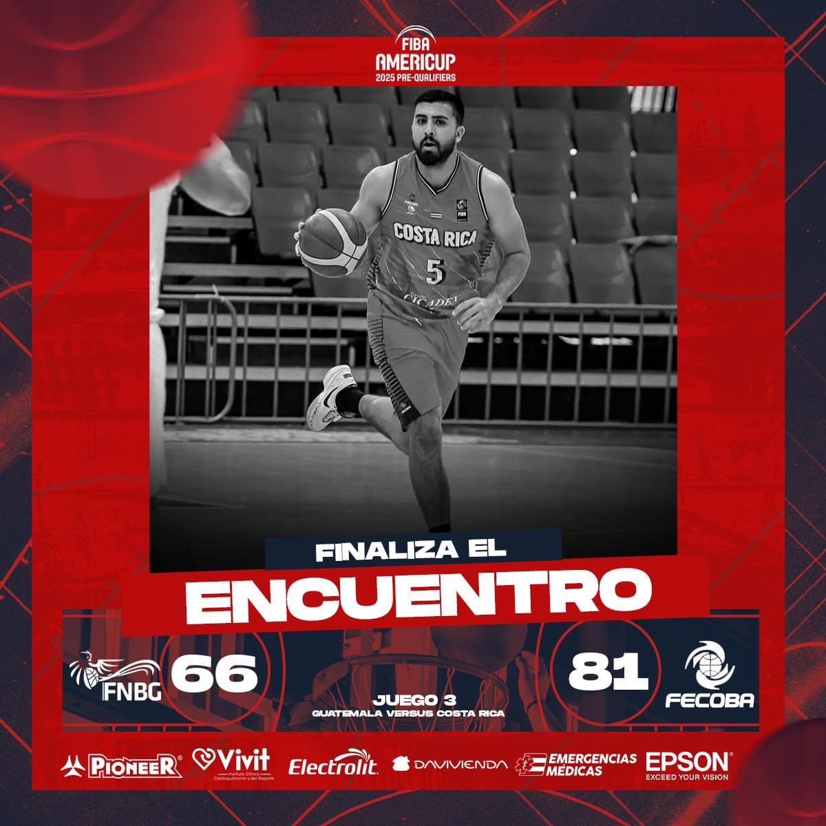 🔥 𝐆𝐚𝐧𝐨 𝐋𝐚 𝐓𝐫𝐨𝐩𝐚 𝐌𝐚𝐲𝐨𝐫 🇨🇷

¡Una nueva victoria!
🔝 Isaac Conejo 8pts. 11reb. 28eff.
📊 📷 <a href="/FIBA/">FIBA Basketball</a> | <a href="/AmeriCup/">FIBA AmeriCup</a> 

#JuntosSomosMás