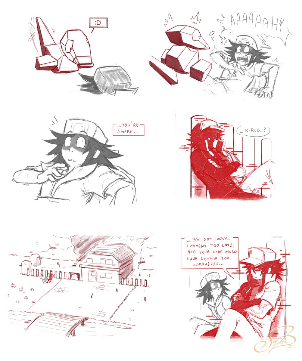 Shiny_Zango's tweet photo. SURPRISE #LinkedLullabies Part 3 is already done!
See? Grey is totally fine! :V

#hypnoslullaby #fnflullaby 

[Part 3] https://t.co/yTXjbyGlsU