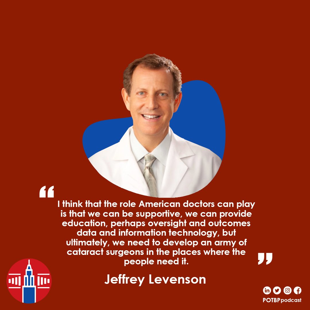 Physicians Off the Beaten Path Podcast (@potbppodcast) on Twitter photo Catch our talk with <a href="/ILeven5/">Jeff Levenson</a> (CMO of <a href="/SEEIntl/">SEE International</a> and medical director of Levenson Eye Associates) on delivering healthcare in LMICs and collaborating with <a href="/MrBeast/">MrBeast</a> to restore eyesight for 1000 patients.
Listen via: bit.ly/3IpzFaV
Hosted by: <a href="/Alexey_Youssef/">Alex Youssef</a> & @ShahdabulF. Catch our talk with <a href="/ILeven5/">Jeff Levenson</a> (CMO of <a href="/SEEIntl/">SEE International</a> and medical director of Levenson Eye Associates) on delivering healthcare in LMICs and collaborating with <a href="/MrBeast/">MrBeast</a> to restore eyesight for 1000 patients.
Listen via: bit.ly/3IpzFaV
Hosted by: <a href="/Alexey_Youssef/">Alex Youssef</a> & @ShahdabulF.
