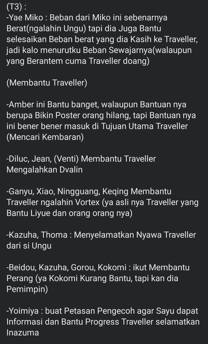 makannanass's tweet photo. di fb ada yang bahas tier list beban MC menarik banget https://t.co/xnliu0E1Ad