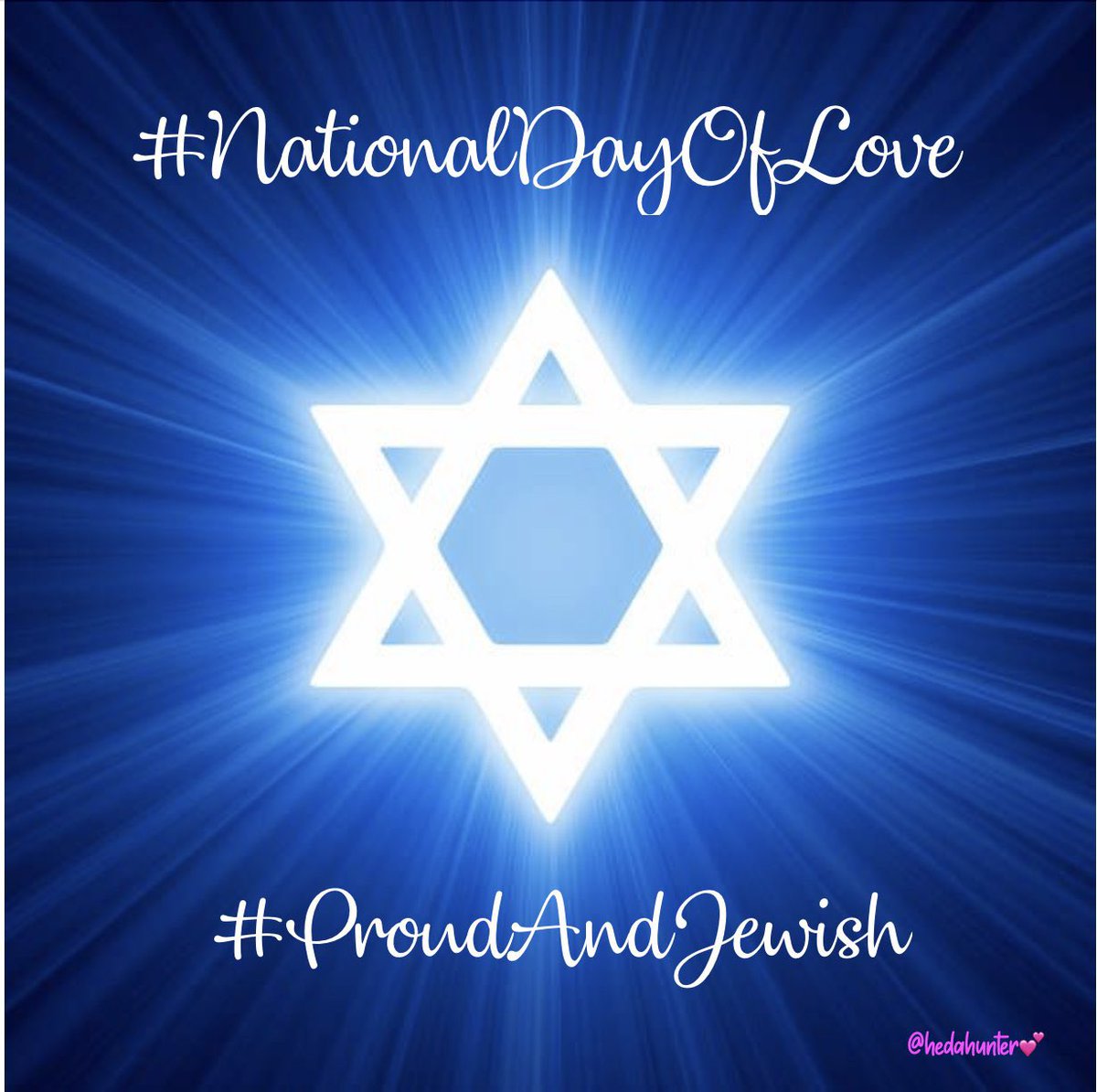 When Hate is Loud, Love must be Louder❤️🌹💕 💙 We must be #StrongerTogether ❤️✡️🏳️‍🌈🌻🕊️ #DisarmHate💙❤️#JewishAndProud ✡️🏳️‍🌈💙🕊️#ShabbatOfPeaceNotHate 

Let's declare ever day a #NationalDayOfLove❤️💙🌻🏳️‍🌈✡️🥰💕🕊️