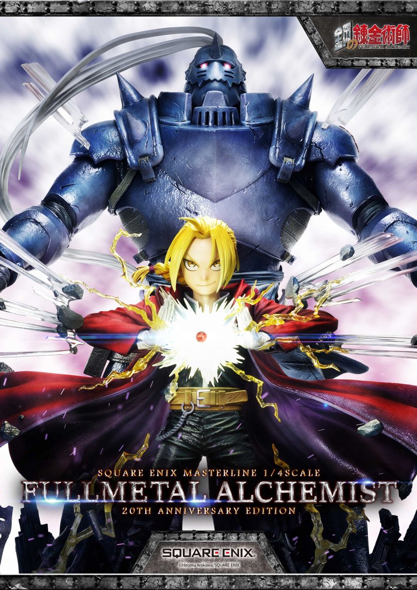 gashapons's tweet photo. Celebrate the 20th anniversary of Fullmetal Alchemist Brotherhood in style with the Square Enix Masterline 1/4 Scale Pre-Painted Figure!
More 👉 https://t.co/hIY2881BOW
#FullmetalAlchemistBrotherhood #SquareEnixMasterline #AnimeFigures #20thAnniversary https://t.co/kIiQRHZh3b