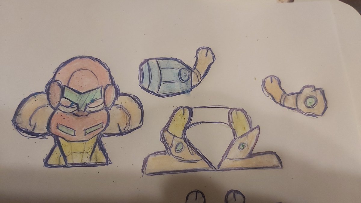 TaftoCrafto's tweet photo. Ok, yeah, I'm having fun with the sizes and shapes here. Heh

#papertoys #metroid https://t.co/gbc40fH9BP
