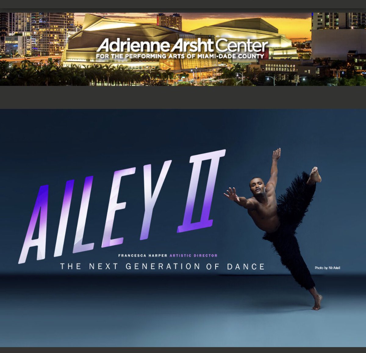 ortaquechel20's tweet photo. La cita es hoy @ArshtCenter … para disfrutar de la función única de #AileyII en #Miami #danza #AlvinAiley @MiamiDadeArts @ArtsBizMiami @artburstmiami @casadanza1 @DanzadanceOrg https://t.co/LtGrYQ5zeX