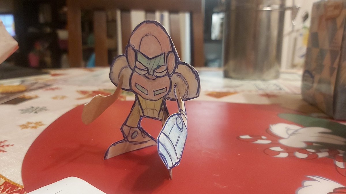 TaftoCrafto's tweet photo. Ok, yeah, I'm having fun with the sizes and shapes here. Heh

#papertoys #metroid https://t.co/gbc40fH9BP